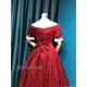 Surface Spell Gothic Portrait of a Lady Crinolines Velveteen Long One Piece(Full Payment Without Shipping)